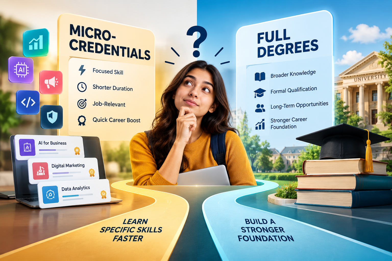 Micro-Credentials vs Full Degrees: What Should You Choose?