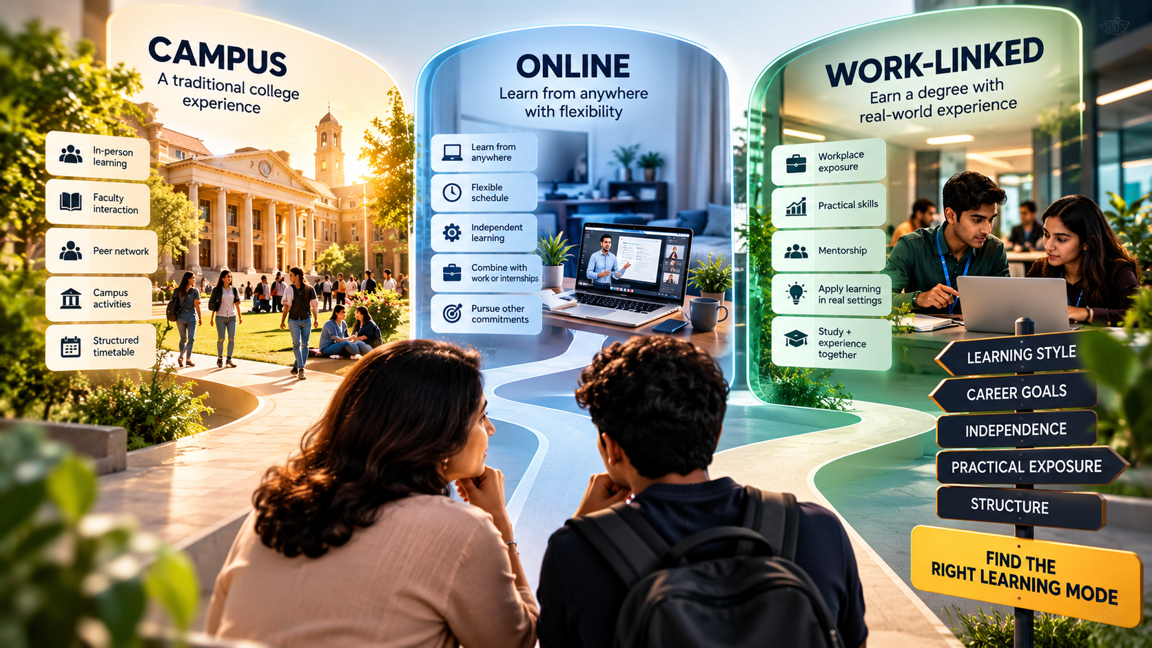 Online vs Campus vs Work-Linked: A Parent's Guide to the Right Learning Mode